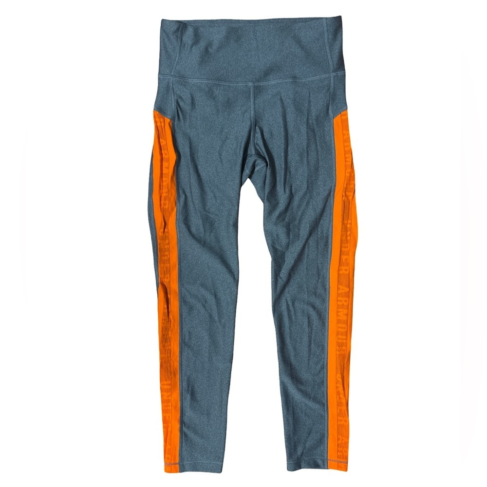 Under Armour Heatgear Compression Leggings Charcoal Orange